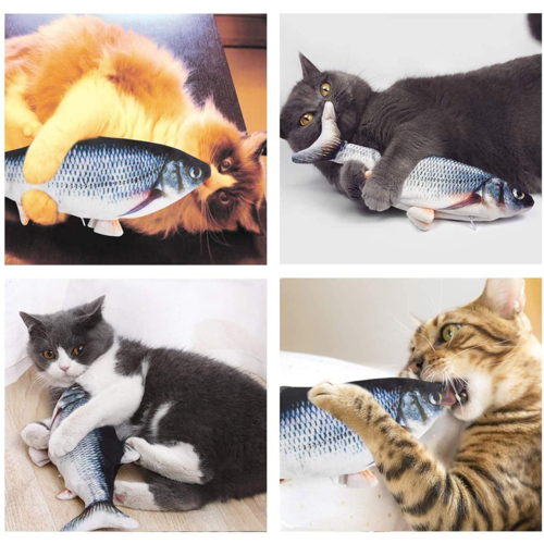 Bewegender Fisch Spielzeug für Katzen