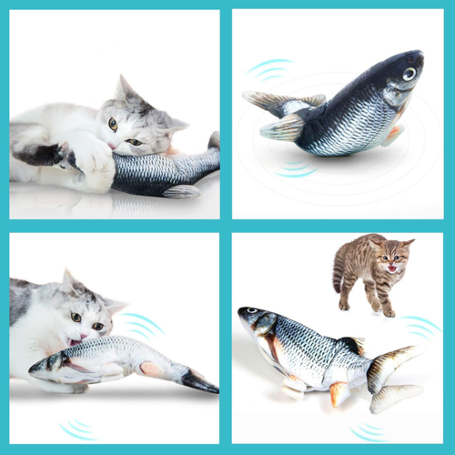 Bewegender Fisch Spielzeug für Katzen